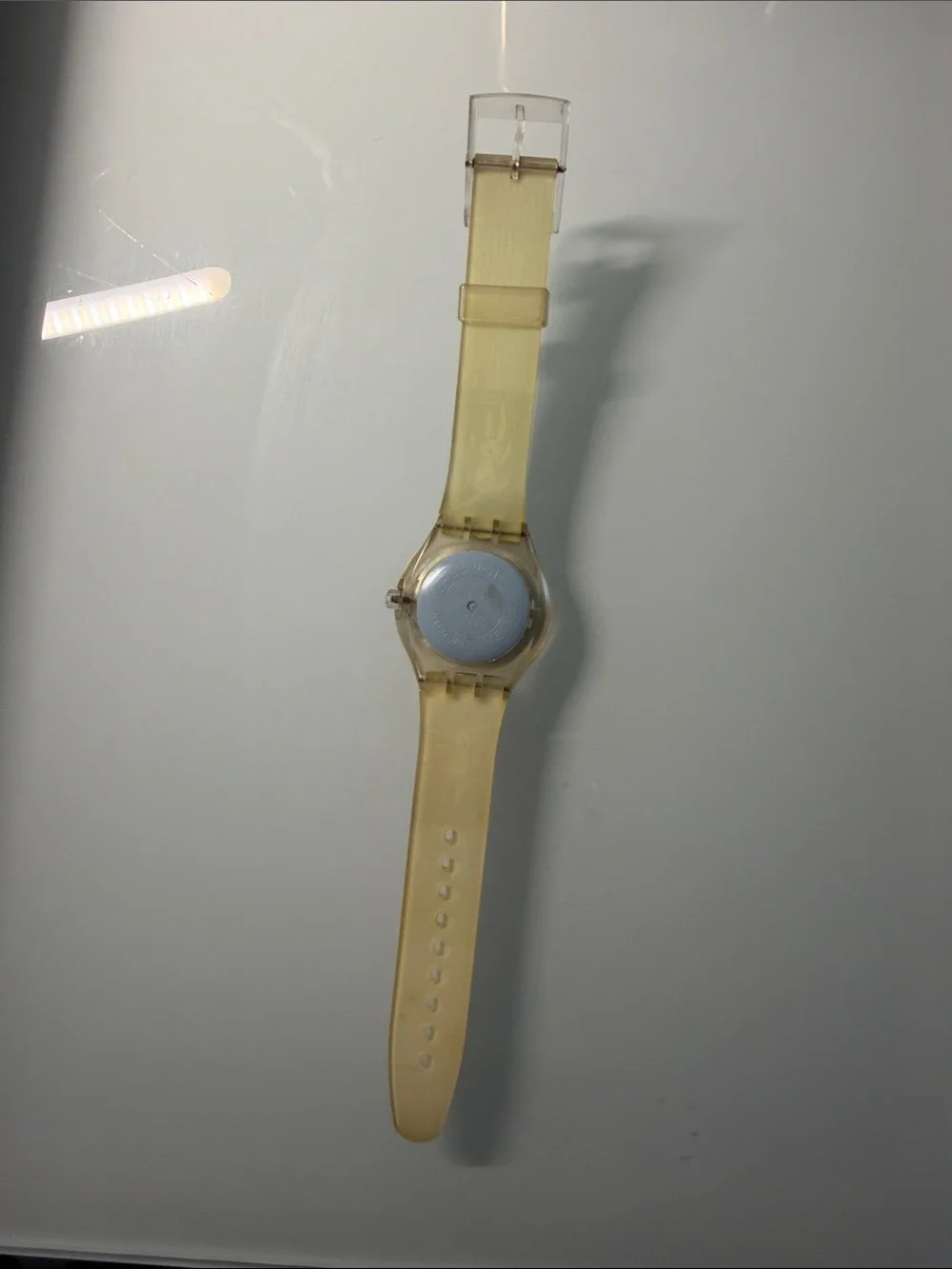 Swatch Blue and Coral Bunny Illustration Men's Watch